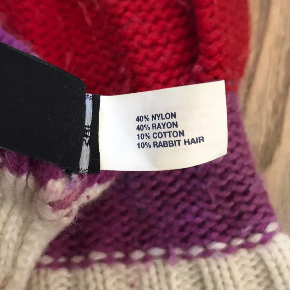 GAP Kids Colorful Cable Knit Gloves Size M